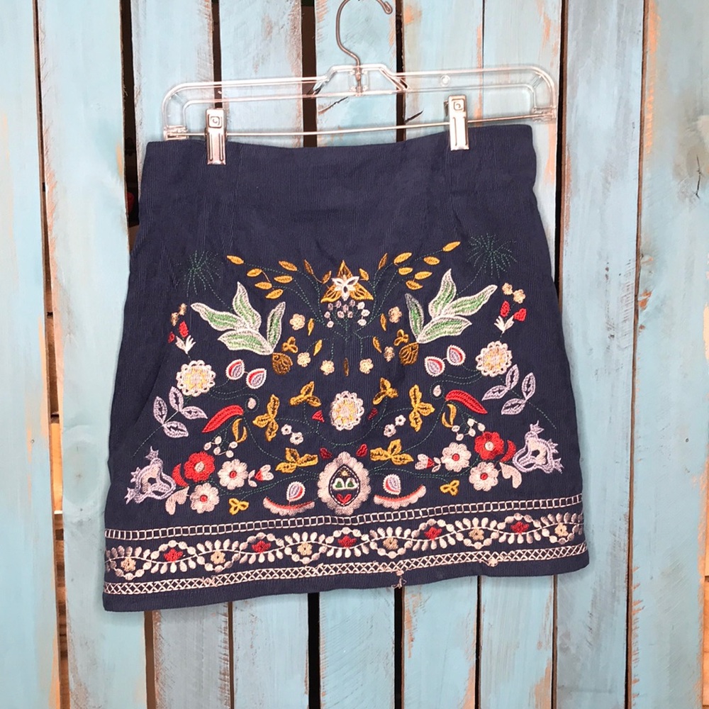 boho mini skirt